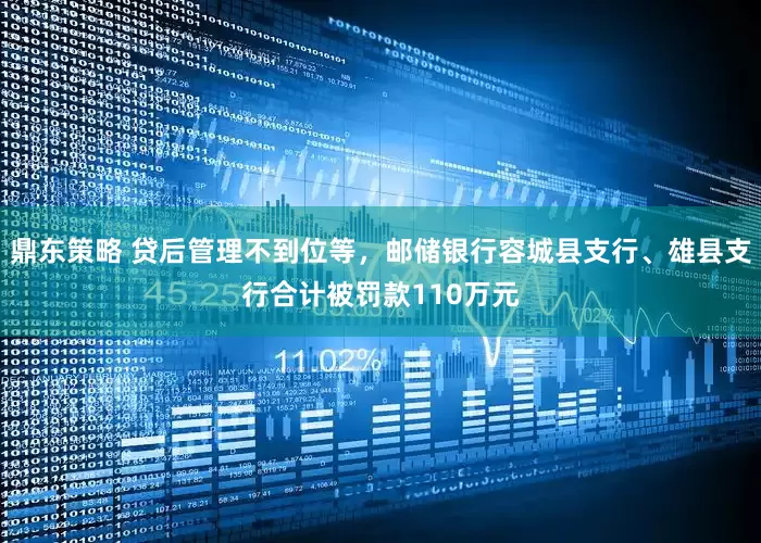 鼎东策略 贷后管理不到位等，邮储银行容城县支行、雄县支行合计被罚款110万元