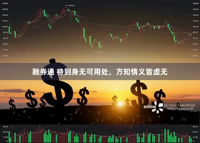 融券通 待到身无可用处，方知情义皆虚无